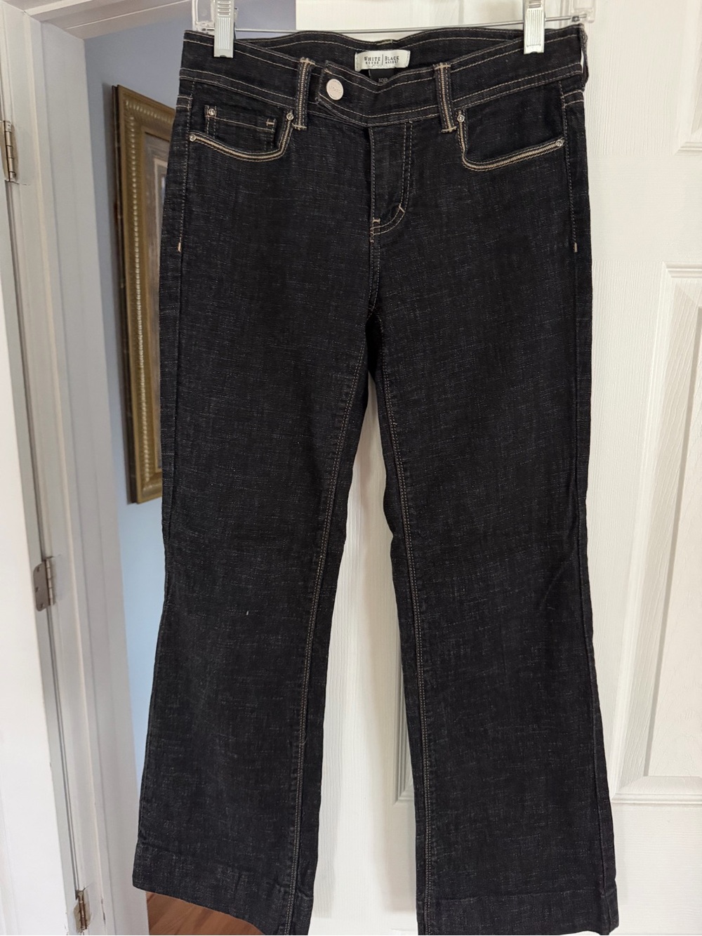 White House Black Market Dark Black Bootcut Jeans